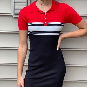 NWT Kendall&Kylie striped casual dress
